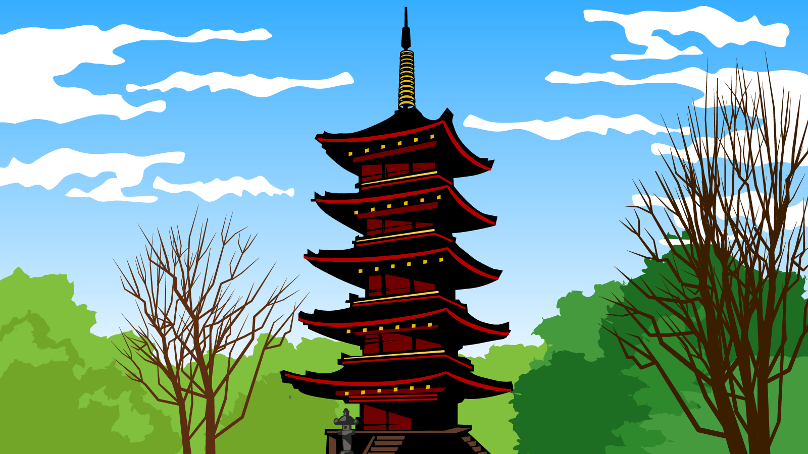 日本高层建筑的鼻祖 宽永寺五重塔